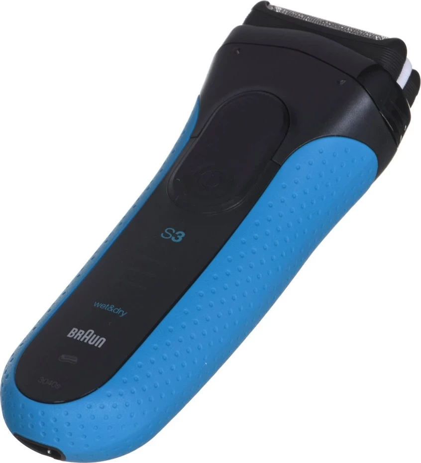 Makinë rroje Braun Series 3 3040s, me trimmer, e zezë/blu