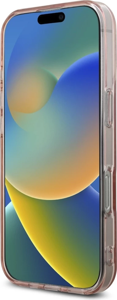 Mbështjellës Karl Lagerfeld IML Rhinestones Logo për iPhone 16 Pro, Rozë