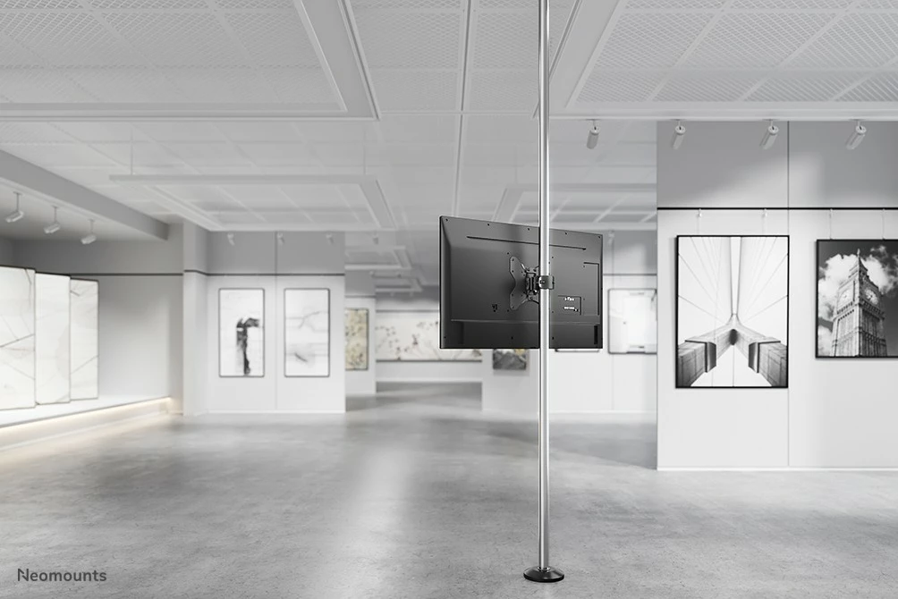 Mbajtës monitori Neomounts FL40-430BL12, për 23-42 inç, 25KG, i lëvizshëm, i zi