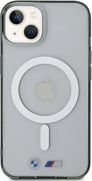 Mbështjellës BMW Silver Ring MagSafe për iPhone 15, Transparent