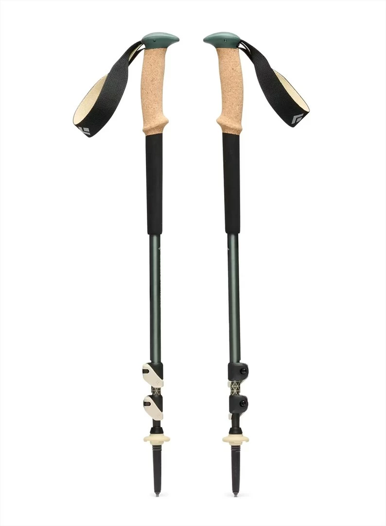 Shkopinj trekking Black Diamond Trail Cork, laurel green, set prej 2 copë