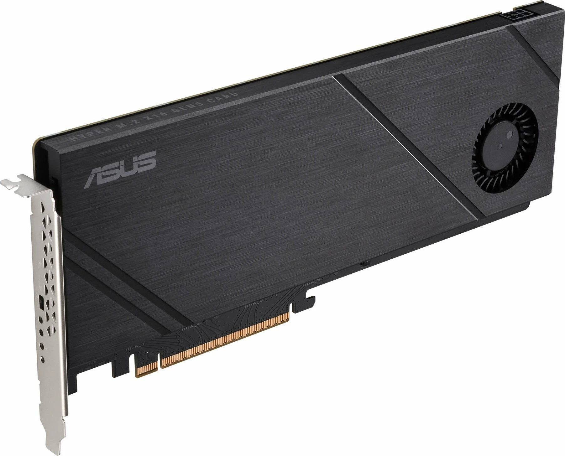 Adapter PCIe Asus Hyper M.2 x16 Gen5, PCI Express 5.0 x16, 4x M.2 NVMe, ftohje aktive, e zezë