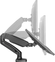 Krah monitori ICYBOX IB-MS303-T, deri 27\", VESA 75x75/100x100, gas spring, max 6.5 kg, i zi