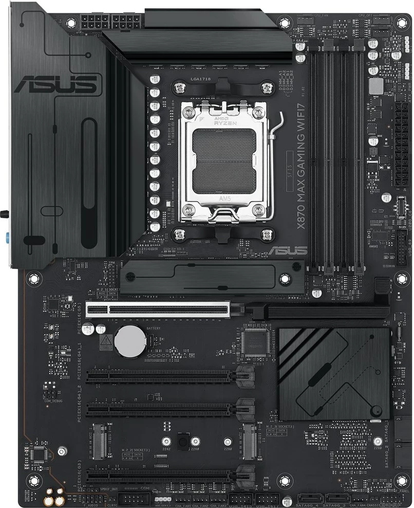 Pllakë amë ASUS X870 MAX GAMING WIFI7, Socket AM5, ATX, Multikolor