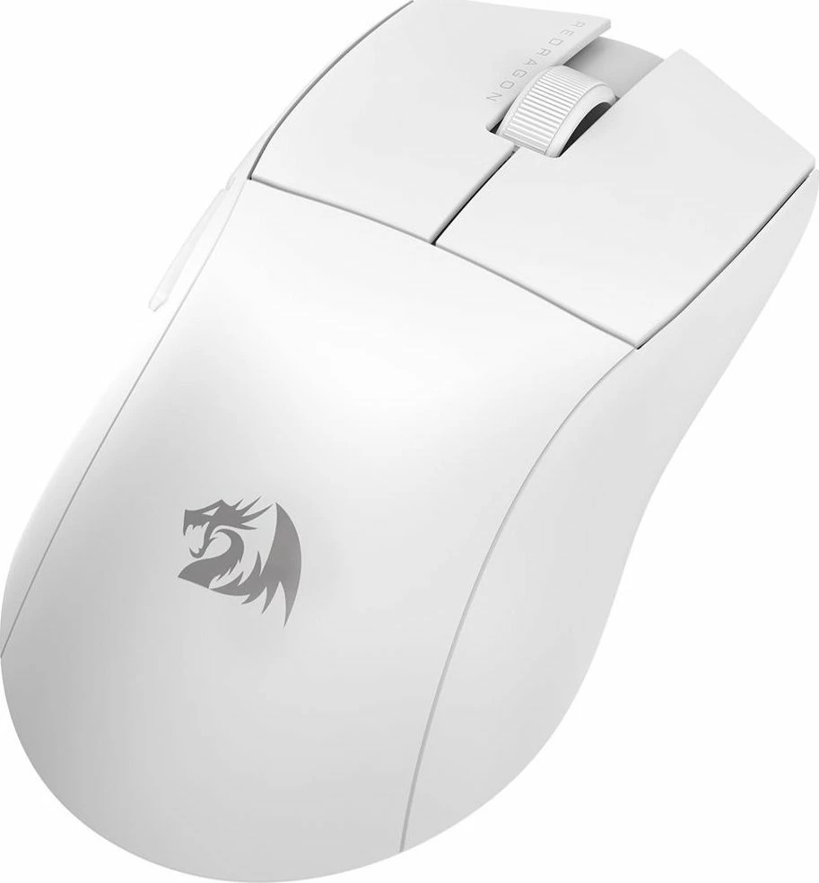 Maus gaming Redragon M916W Pro K1NG 26,000 DPI 4K (USB/2.4GHz/Bluetooth) 49 g, e bardhë