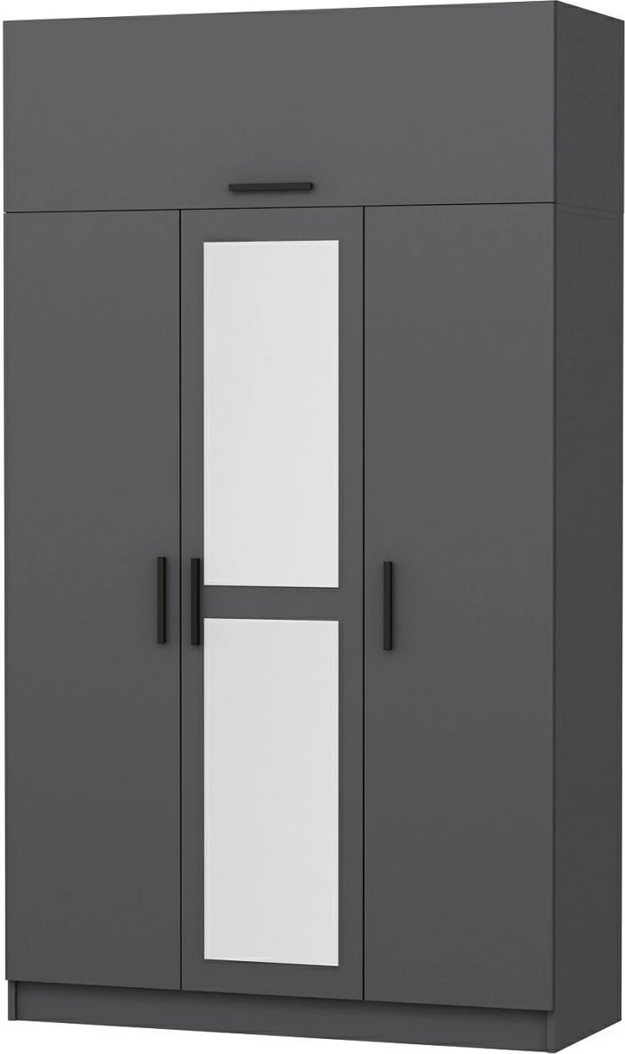 Dollap Hanah Home, Minar 3 kapak, anthracite, 135x235x52 cm