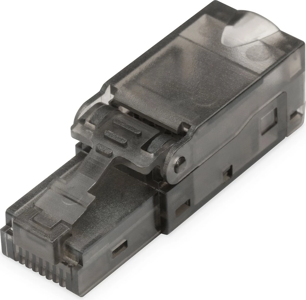 Prizë rrjeti RJ45 Digitus Cat6a, pa shield, e zezë