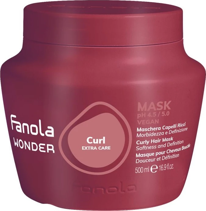 Maskë për flokë kaçurrela Fanola Wonder Curl Extra Care për femra, 500ml