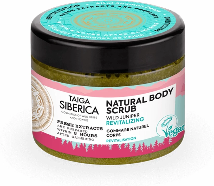 Skrab trupi për femra Taiga Siberica Natural Regenerating Body Scrub Altai Detox 300ml