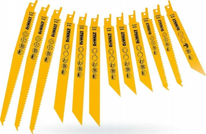 Tehe për sharrë reciproke Dewalt DT2445-QZ, set 12 copë