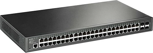 Switch TP-LINK SG3452, 48 porte Gigabit, 4 SFP, për rack, i zi