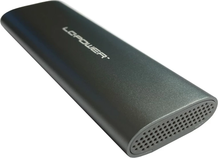 Kasë LC-Power LC-M2-C-MULTI-2 për SSD M.2, PCI Express/SATA, USB 3.2, anthracite