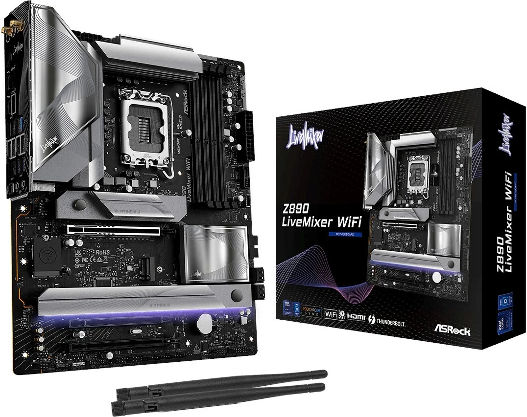 Pllakë amë ASRock Z890 LiveMixer WiFi, ATX, Socket-1851
