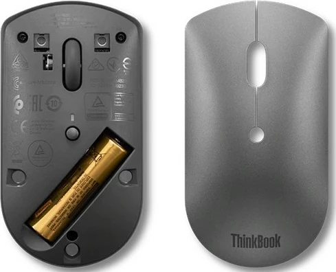 Maus wireless Lenovo ThinkBook Bluetooth Silent Mouse, gri