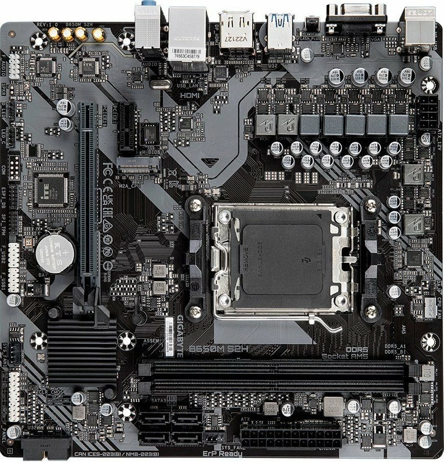Pllakë amë Gigabyte B650M S2H Micro-ATX, DDR5, PCIe 4.0