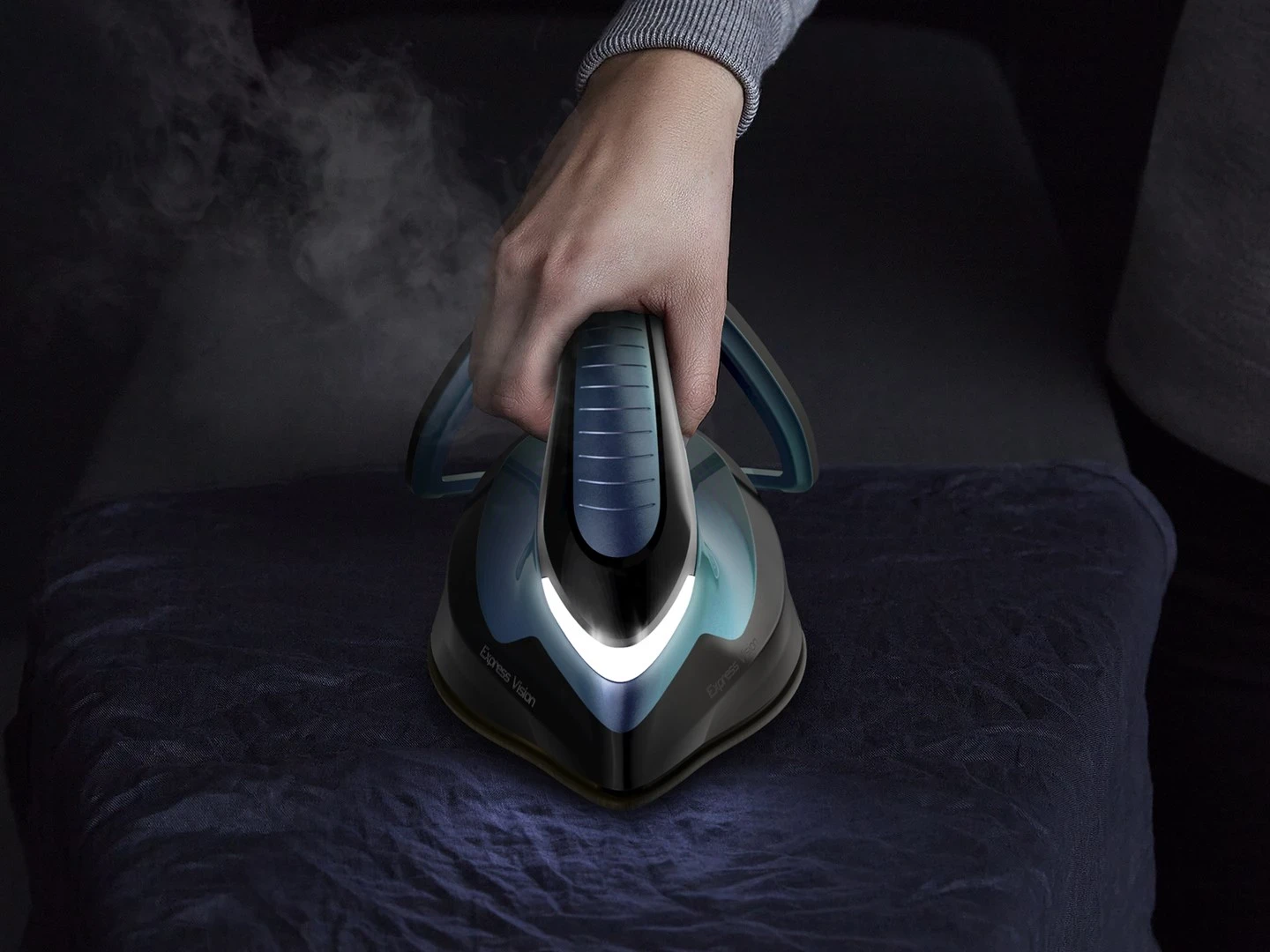 Hekur Tefal Express Vision SV8151, 2800 W, 1.8 L, Blu dhe Zi