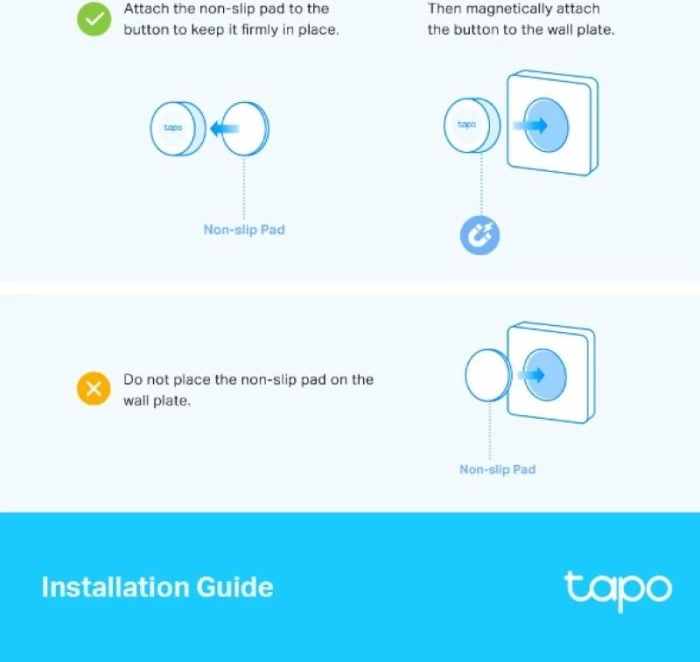 Switch dimmer i mençur TP-LINK Tapo S200D, me bateri CR2032, i bardhë, set 1 copë