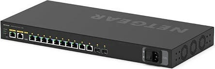 Switch NETGEAR M4250 12-P AV Line POE+, 10 porte Gigabit, rackmount, i zi