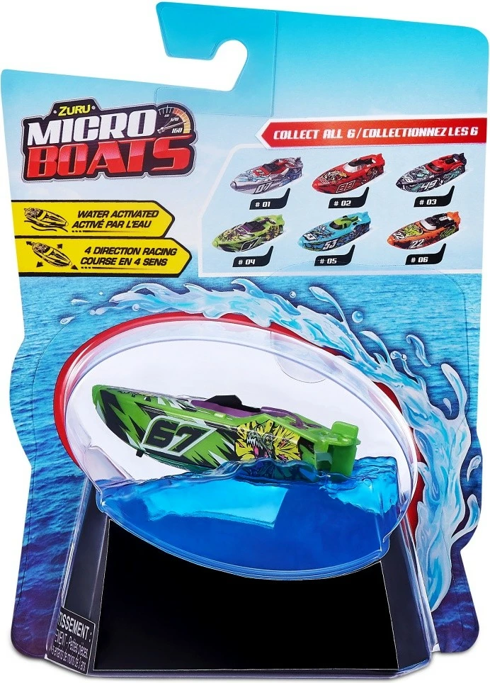 Lodër barkë ZURU Robo Alive Micro Boat Series 3, plastikë, ngjyra të ndryshme