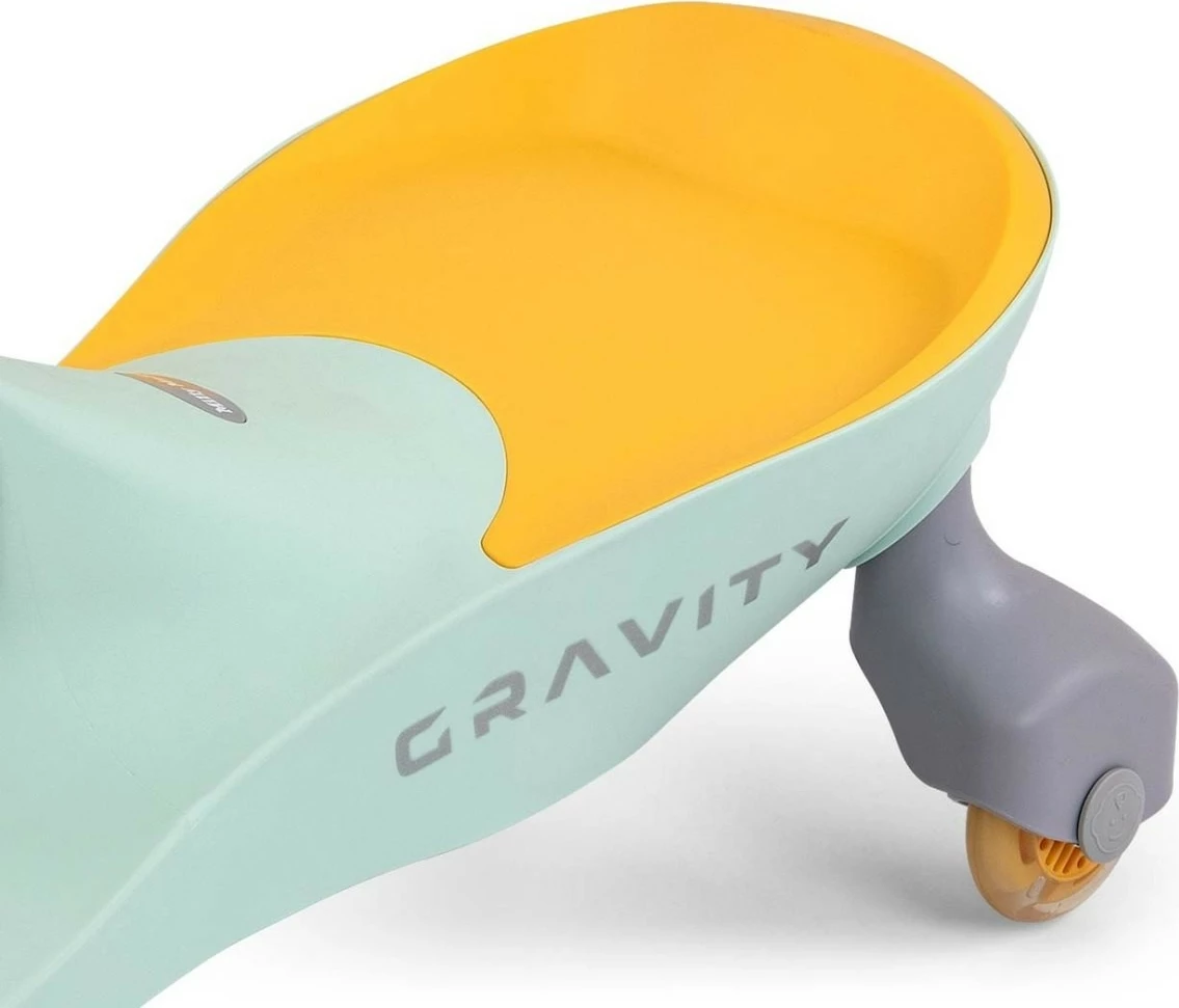 Ride-on Milly Mally Gravity 5926 pa pedale, rrota LED, 4 rrota, 3+ lime yellow
