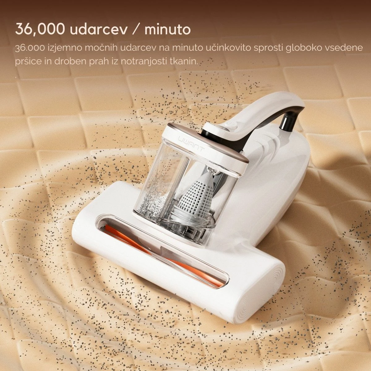 Fshesë kundër marimangave Uwant M500 13000Pa, 65°C, UVC LED, ultrasonike, e bardhë