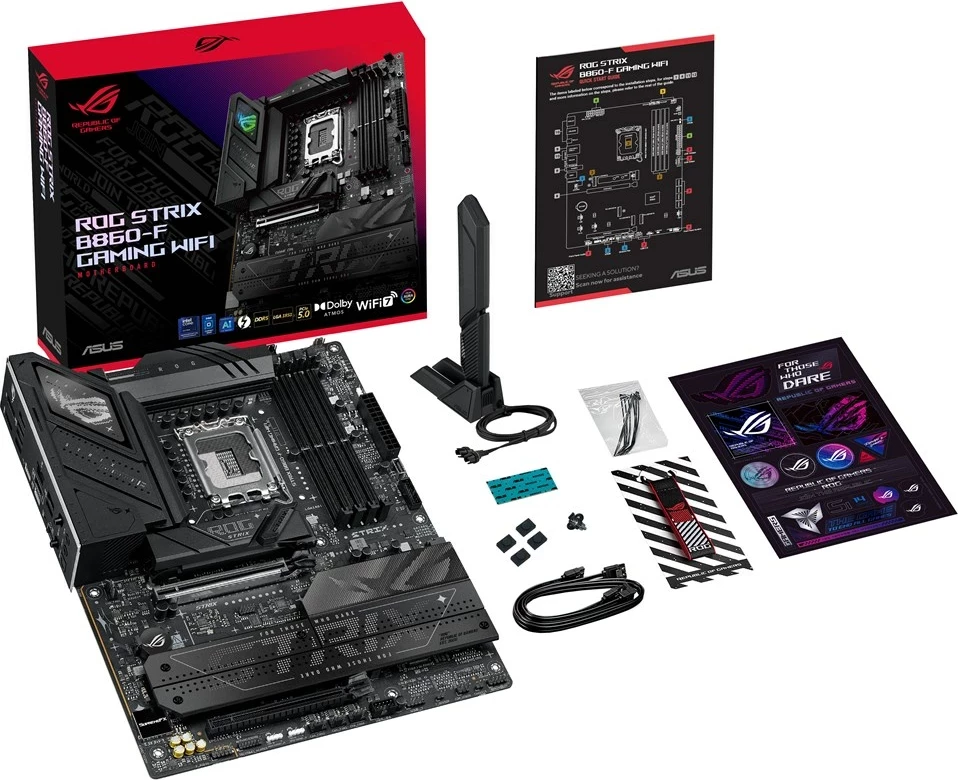 Pllakë amë ASUS ROG STRIX B860-F GAMING WIFI, Socket LGA 1851, ATX, Multicolour