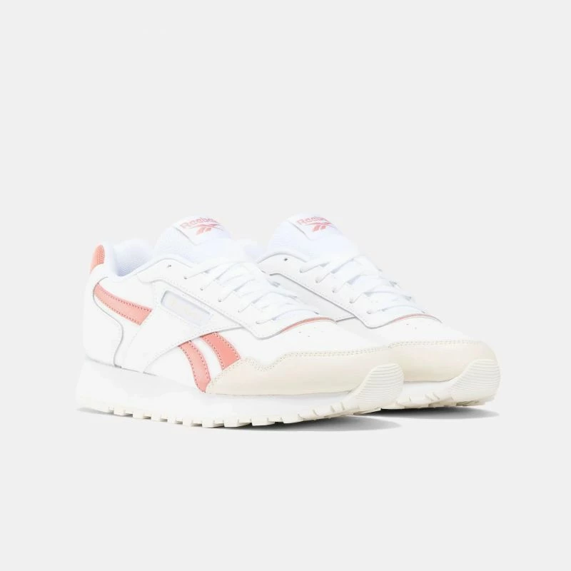 Këpucë Reebok për femra, të bardha-portokalli