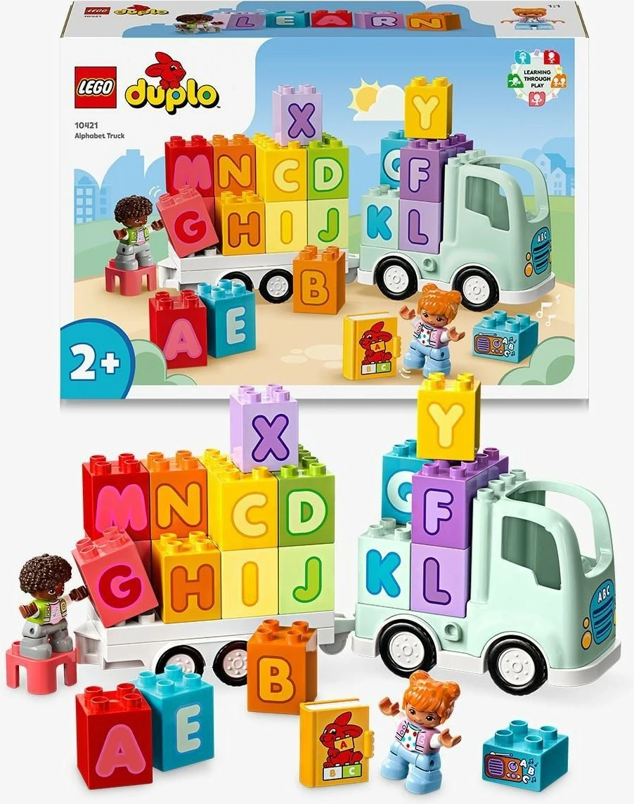 Set ndërtimi LEGO DUPLO Alphabet Truck, 36 pjesë, shumëngjyrësh