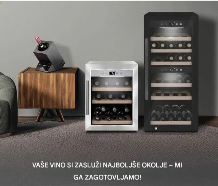 Ftohës shishe vere CASO WineCase One Inox 611, 1 shishe, 5–18°C, LED, touch, argjend/e zezë