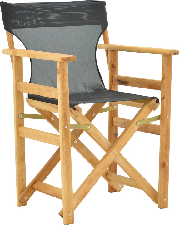 Karrige regjisori, dru ahu, ngjyrë natyrale - pëlhurë e zezë e errët Nexus