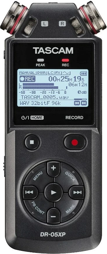 Regjistrues dixhital portativ Tascam DR-05XP, USB, i zi