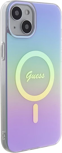 Mbështjellës Guess GUHMP15SHITSU për iPhone 15 6.1", MagSafe, vjollcë