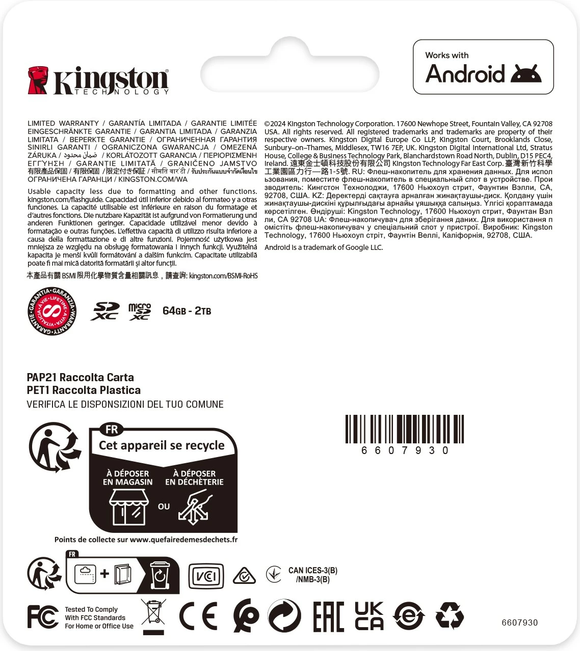 Kartë memorie Kingston Canvas Select Plus 1TB SDXC, 150MB/s