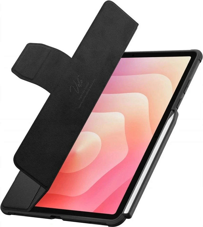 Mbështjellës flip Spigen Rugged Armor Pro për Samsung Galaxy Tab S11 11.0 X730/X736, TPU, me stand të integrum, i zi