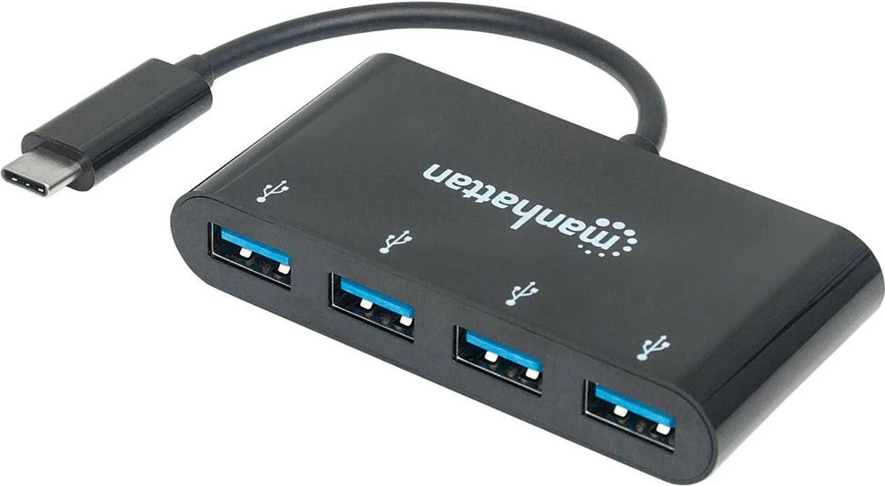USB hub MANHATTAN 4 porta USB 3.1, Typ-C, i zi