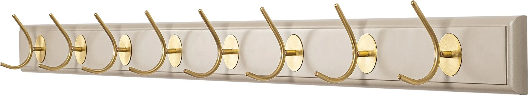 Varëse muri prej druri, ngjyrë e bardhë dhe ari, Skye Decor, ASK-011, 100x7x8 cm