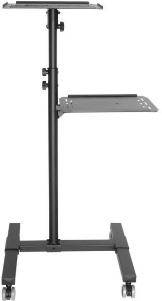 Tavolinë mobile për projektor Techly 362145, metalike, e zezë