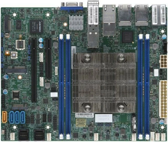 Pllakë amë Supermicro X11SDV-8C-TP8F, Xeon D-2146NT, flex-ATX, 512GB ECC, 6x LAN