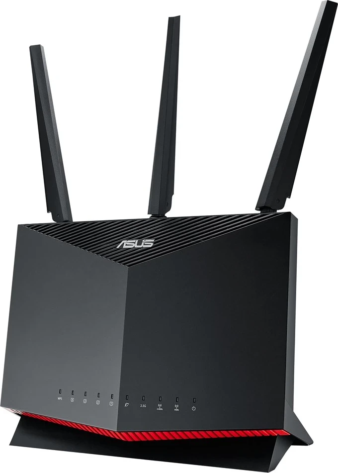 Ruter Wireless ASUS AX5700 RT-AX86U PRO, Gigabit Ethernet, Dual-band, 4G, Zi e Zezë dhe e Kuqe