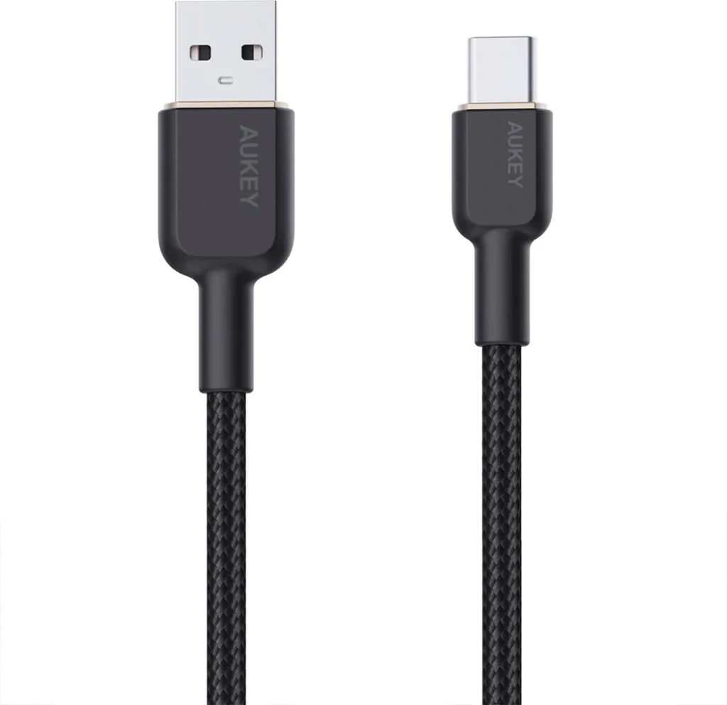 Kabllo AUKEY CB-NAC2 USB-C Type-C PD 60W 3A 1.8m Nylon e Zezë