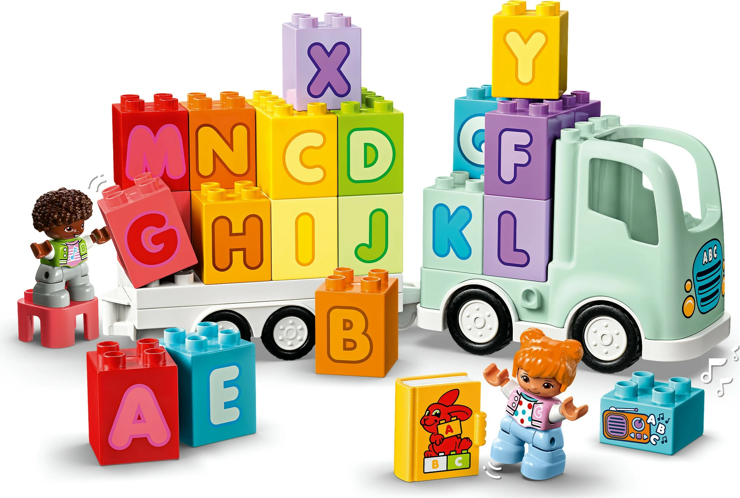 Set ndërtimi LEGO DUPLO Alphabet Truck, 36 pjesë, shumëngjyrësh