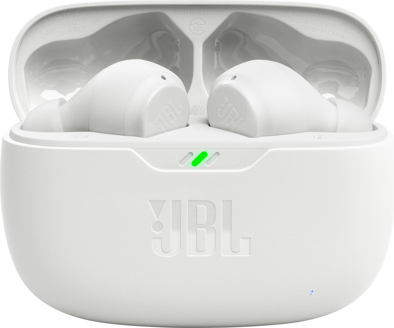 Kufje wireless JBL Wave Beam, Bluetooth 5.2, TWS, IP54, USB-C, të bardha