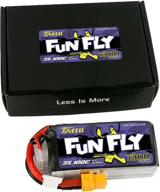 Bateri Tattu Funfly 1300mAh 11,1V 100C për dronë garues