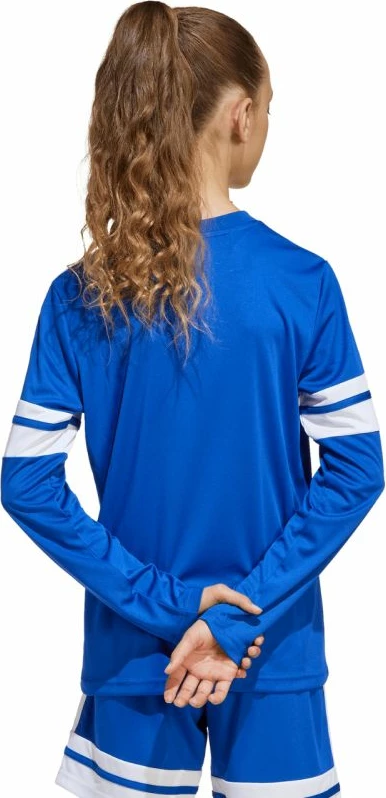 Maicë me gjatësi të gjatë për fëmijë adidas, e kaltër [Madhësia: 128 cm]