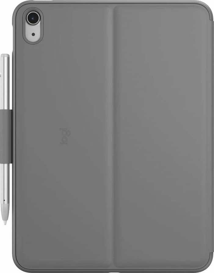Mbështjellës me tastierë Logitech Slim Folio 920-011429 për iPad 10th gen 10.9\", layout UK, Gri