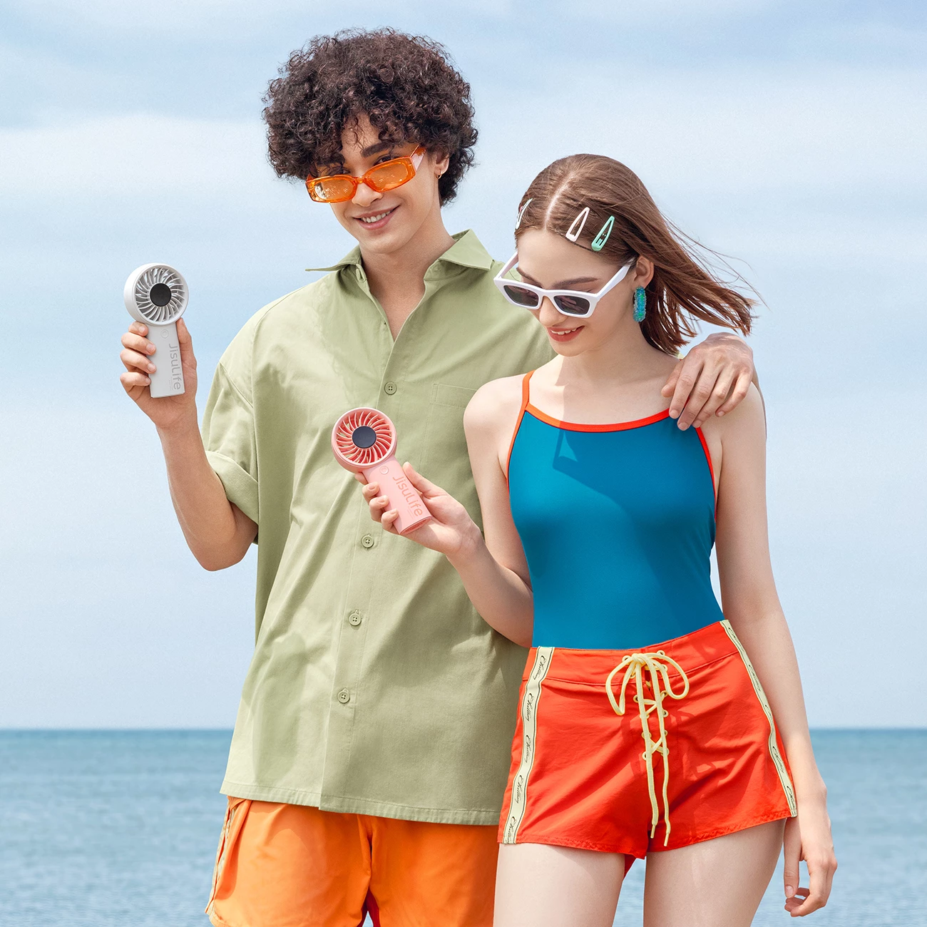 Ventilator dore Jisulife Life4, 5000mAh, USB-C, Gri
