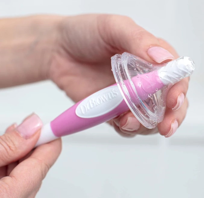 Furçë për pastrimin e biberonave Soft Touch Dr. Brown's, rozë