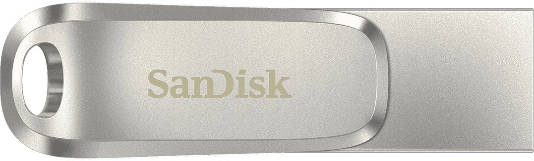 USB SanDisk Ultra Dual Drive Luxe, 64 GB, USB Type-A / USB Type-C, 3.2 Gen 1, 150 MB/s, Inox