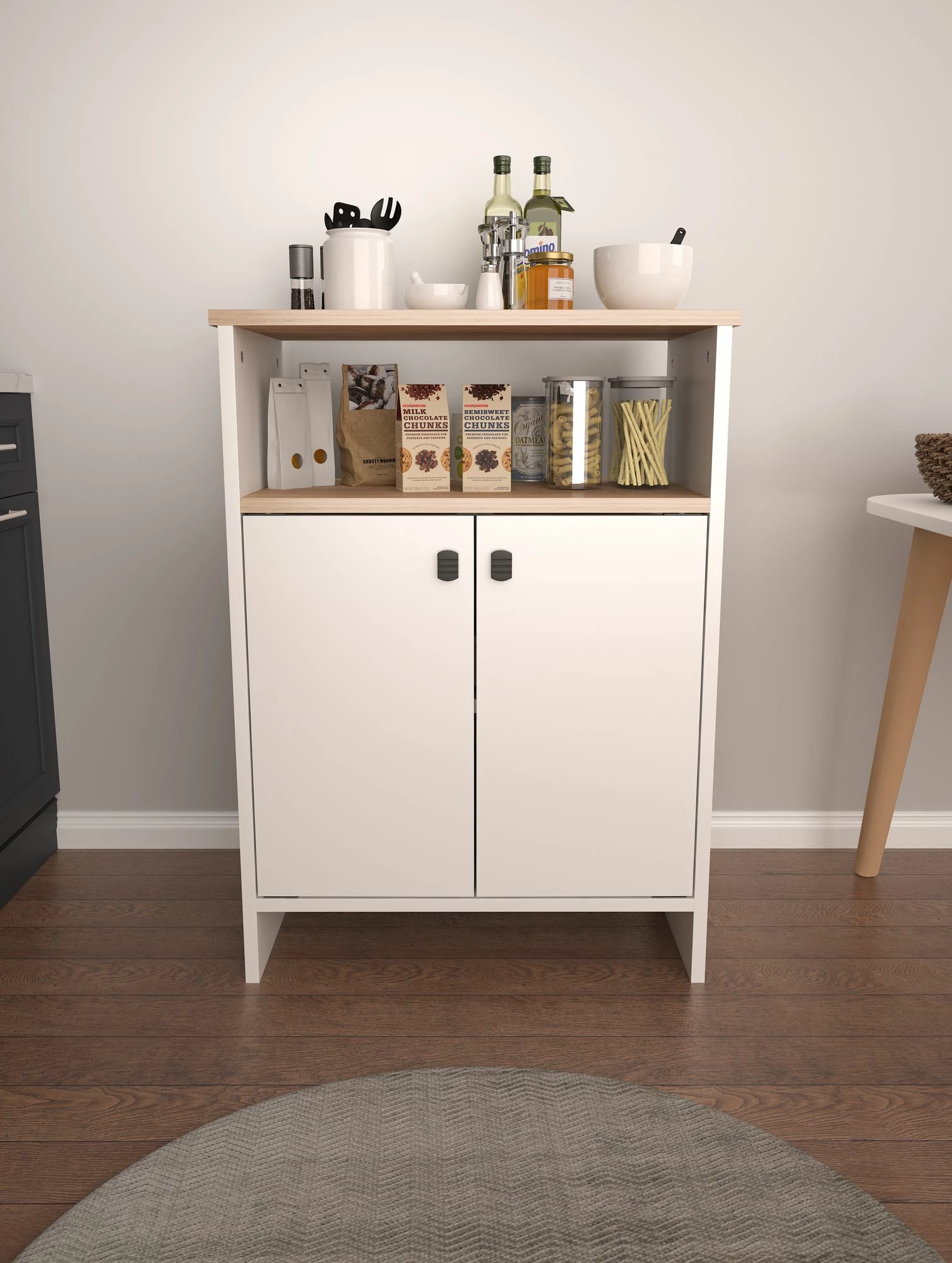 Dollap multifunksional Hanah Home, ngjyrë sonomo-bardhë