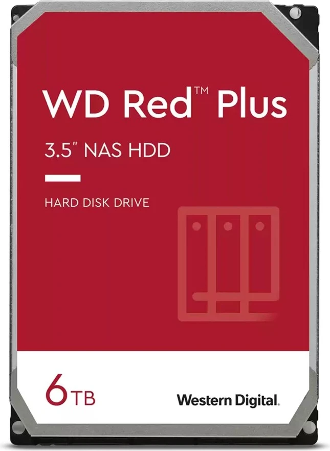 Hard disk HDD Western Digital Red Plus, 3.5'', 6000GB